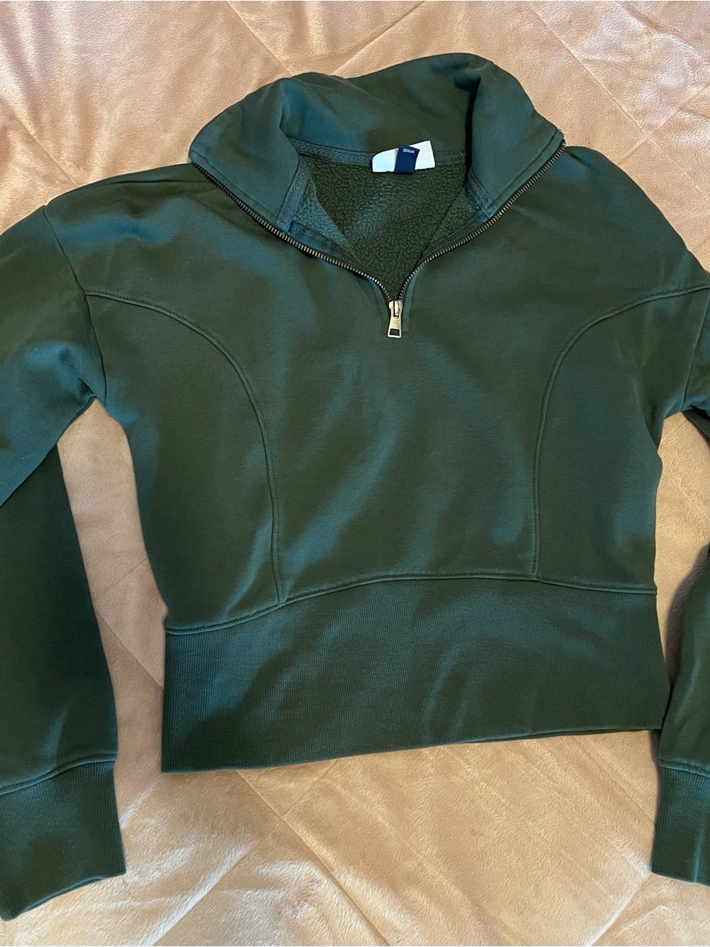 Universal Thread Target green quarter zip corset sweatshirt XS